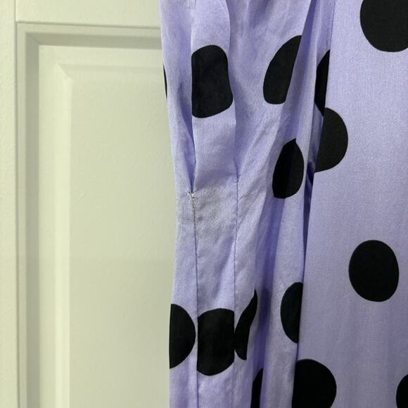 Olivia Rubin Diana Dress Polka Dot Midi Silk - Picture 7 of 12